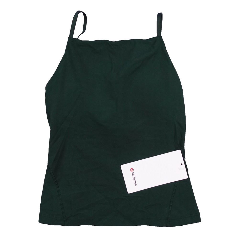 New Lululemon Size 2 Align High Neck Cami Tank LGYG Legacy Green Shelf Bra Nulu